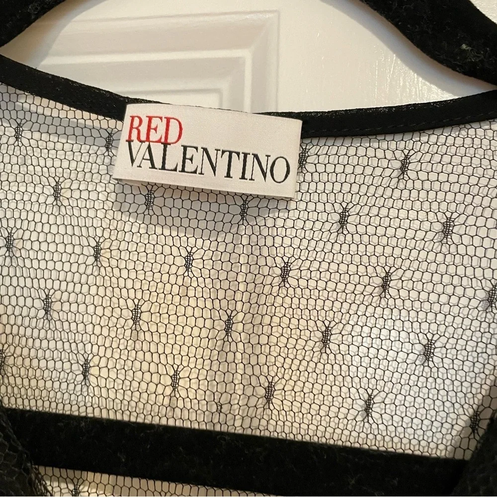 RED Valentino Sheer Trim Dress